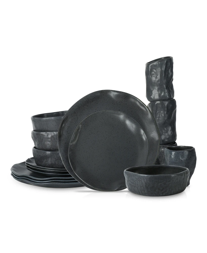 Stone by Mercer Project Atik 16 Pc. Dinnerware Set, Service for 4