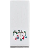 Holiday Lane Hanging Ornaments Embroidered 2-Pc. Hand Towel Set, Exclusively at Macy's