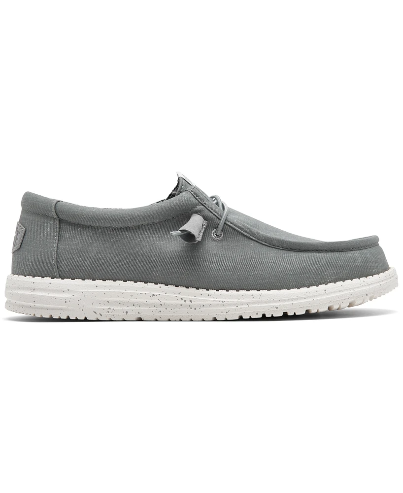 Hey Dude Men's Wally Canvas Casual Moccasin Sneakers from Finish Line