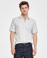 Calvin Klein Men's Slim-Fit Stretch Stripe Button-Down Shirt