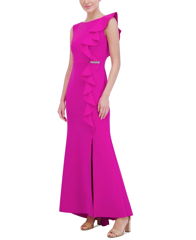 Jessica Howard Petite Ruffled Gown