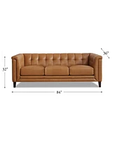 Arvo 84" Top Grain Leather Sofa