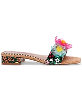 Betsey Johnson Women's Brice Embellished Block-Heel Slide Sandals