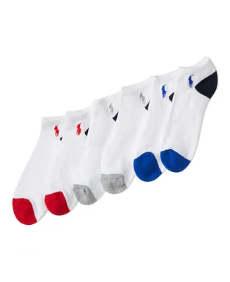 Polo Ralph Lauren Big Boys Low-Cut Socks, Pack of 6