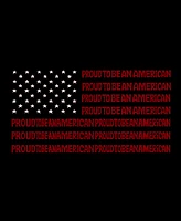 La Pop Art Proud To Be An American - Men's Word Long Sleeve T-Shirt
