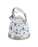 Laura Ashley 10-Cup China Rose Stove Top Kettle
