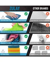 Zulay Kitchen 12 Pack Highly Absorbent Microfiber Cleaning Cloths