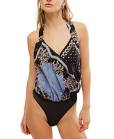 Free People Women's Sweet Thing Printed Bodysuit