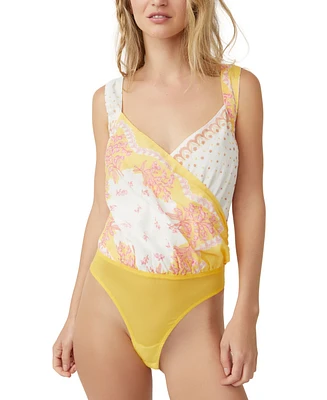 Free People Women's Sweet Thing Printed Bodysuit