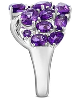 Effy Garnet Mixed Cut Cluster Ring (5-1/2 ct. t.w.) Sterling Silver (Also Amethyst)