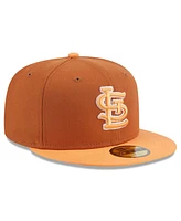 New Era Men's Brown/Orange St. Louis Cardinals Spring Color Basic Two-Tone 59fifty Fitted Hat