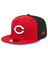 New Era Men's Red/Black Cincinnati Reds Gameday Sideswipe 59fifty Fitted Hat