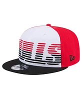 New Era Men's White/Black Chicago Bulls Throwback Gradient Tech Font 9fifty Snapback Hat