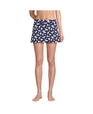 Lands' End Women's Tummy Control Swim Skirt Bottoms Print