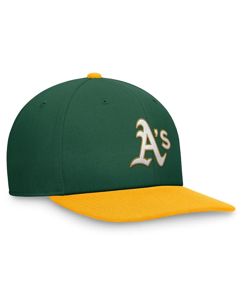 Nike Men's Green/Gold Oakland Athletics Evergreen Two-Tone Snapback Hat