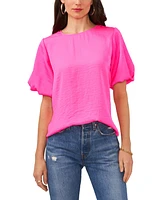 Vince Camuto Women's Crewneck Puff Sleeve Blouse