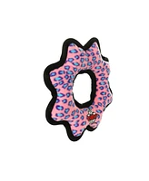 Tuffy Ultimate Gear Ring Pink Leopard, 2-Pack Dog Toys