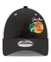 New Era Men's Black/White Austin Dillon Bass Pro Shops 9forty Trucker Adjustable Hat