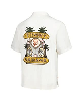 Tommy Bahama Men's White San Francisco Giants Pitcher's Paradiso Button-Up Camp Shirt