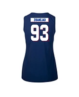 LevelWear Women's Mika Zibanejad Blue New York Rangers Macy Player Name Number Tank Top