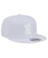 New Era Men's Cincinnati Bengals Main White on White 9Fifty Snapback Hat