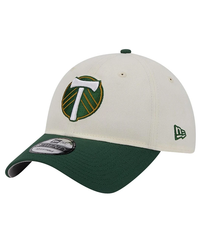 New Era Men's White Portland Timbers 2024 Kick Off Collection 9Twenty Adjustable Hat