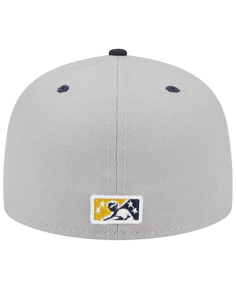 New Era Men's White Omaha Storm Chasers Theme Nights Cattlemen 59Fifty Fitted Hat