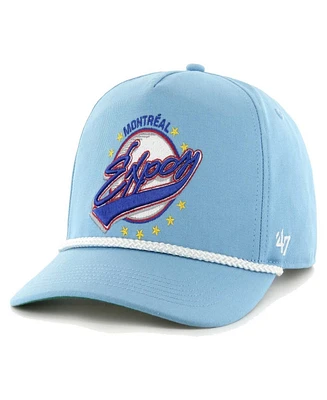 47 Brand Men's Powder Blue Montreal Expos Cooperstown Collection Wax Pack Premier Hitch Adjustable Hat