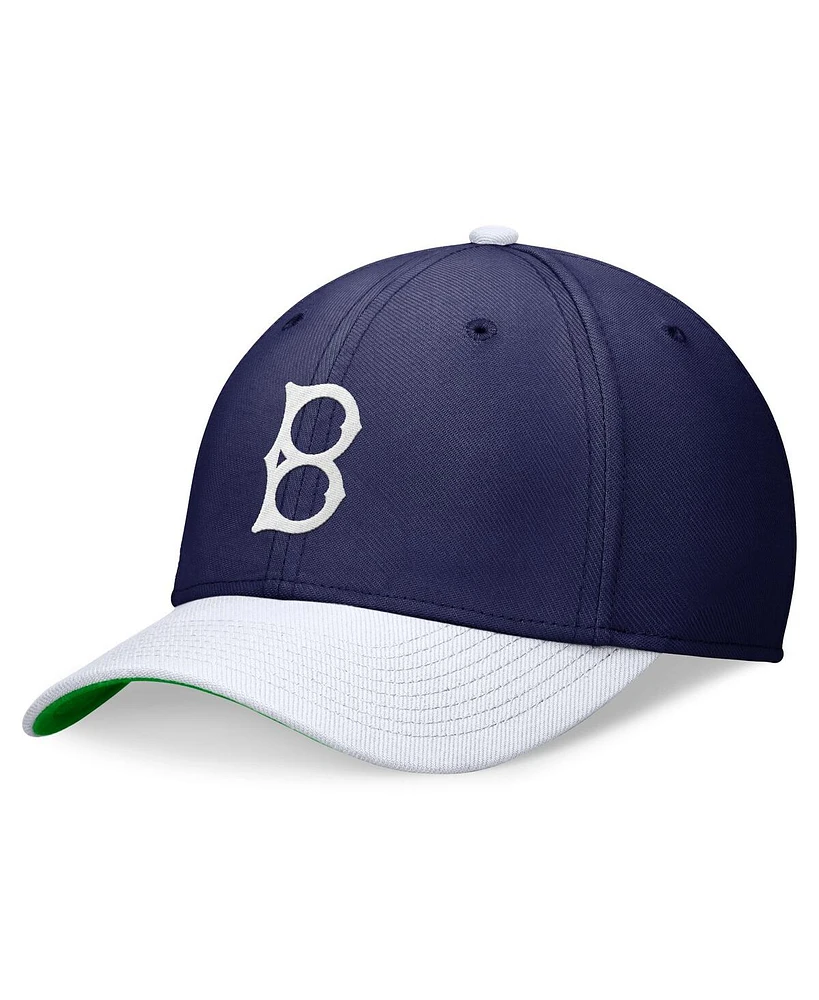 Nike Men's Royal/White Brooklyn Dodgers Cooperstown Collection Rewind Swooshflex Performance Hat