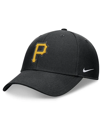 Nike Men's Black Pittsburgh Pirates Evergreen Club Performance Adjustable Hat
