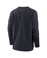Nike Men's Navy Cleveland Guardians Authentic Collection Player Performance Pullover Sweatshirt