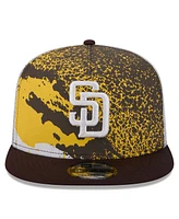 New Era Men's Brown San Diego Padres Court Sport 9Fifty Snapback Hat