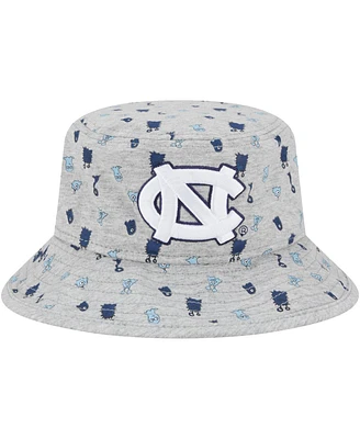 New Era Toddler Heather Gray North Carolina Tar Heels Critter Bucket Hat