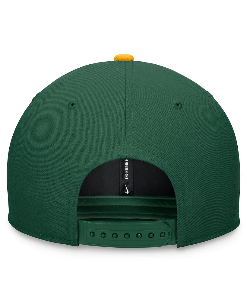 Nike Men's Green/Gold Oakland Athletics Evergreen Two-Tone Snapback Hat