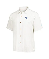 Tommy Bahama Men's Cream Kentucky Wildcats Castaway Game Camp Button-Up Shirt