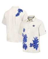 Tommy Bahama Men's Cream Dallas Cowboys Hibiscus Camp Button-Up Shirt