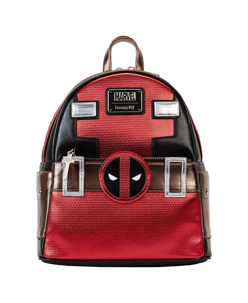 Loungefly Deadpool Metallic Cosplay Mini Backpack