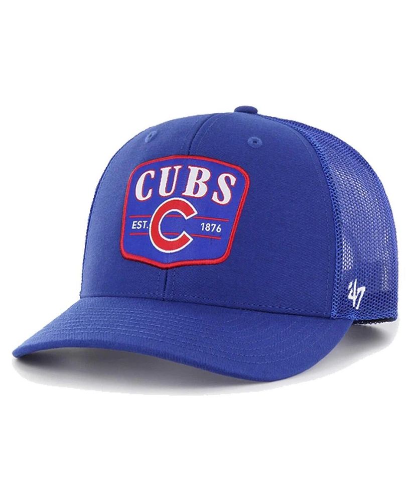 47 Brand Men's Royal Chicago Cubs Squad Trucker Adjustable Hat