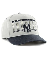 47 Brand Men's Gray New York Yankees Double Headed Baseline Hitch Adjustable Hat