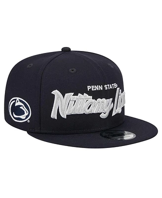 New Era Men's Navy Penn State Nittany Lions Team Script 9Fifty Snapback Hat