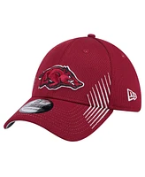 New Era Men's Cardinal Arkansas Razorbacks Active Slash Sides 39Thirty Flex Hat