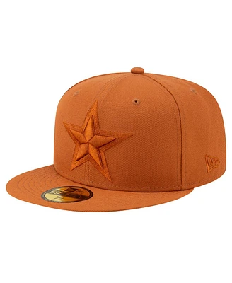New Era Men's Brown Dallas Cowboys Color Pack 59Fifty Fitted Hat