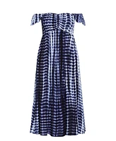 City Chic Plus Tiarne Tie Dye Maxi Dress