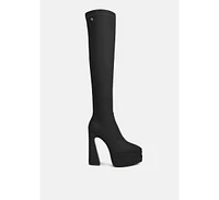 Rag & Co Cyber-punk Womens High Platform Long Boots