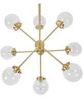 Ink+Ivy 8-Light Metal Chandelier with Globe Bulbs