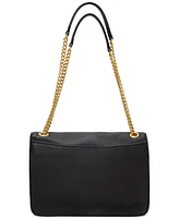 Lauren Ralph Pebbled Leather Bradley Convertible Bag