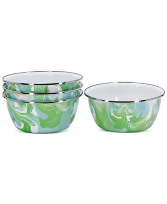 Golden Rabbit Modern Monet Salad Bowls, Set of 4