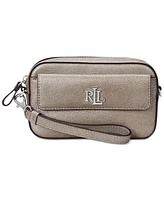 Lauren Ralph Lauren Metallic Leather Marcy Convertible Pouch