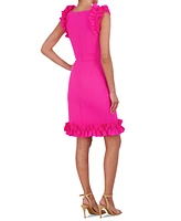 Eliza J Women's Ruffled-Trim Sheath Dress