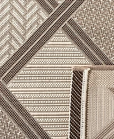 Safavieh Courtyard CY7570 Beige and Dark Beige 5'3" x 7'7" Sisal Weave Outdoor Area Rug